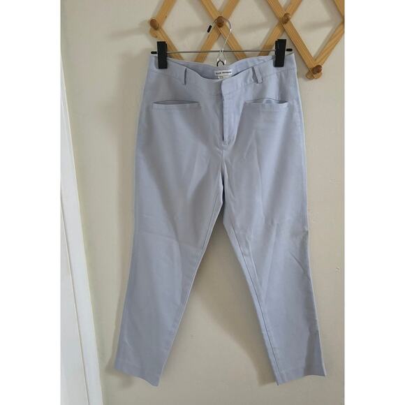 Club Monaco Pants Women's 6 Light Blue Modern Trousers Straight Leg Ankle - Picture 2 of 6